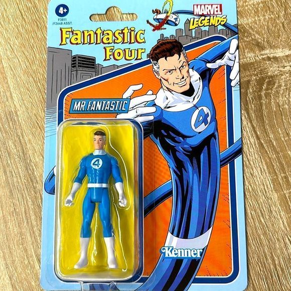 Fantastic Four “Mr Fantastic” Action Figure, Retro, Toy, Collector’s, 5” - Picture 2 of 6